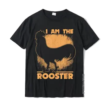 Футболка с забавными петухами I Am The Rooster Chickens Lover Подарочные футболки, Купоны, Мужские футболки, Повседневная Хлопковая повседневная футболка