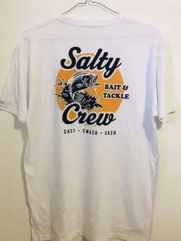 SALTY CREW BAIT & TACKLE MEN С футболкой премиум-класса Lg Код: 18-87 Fish Sail Dive NWT