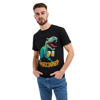 Бутик-футболка Мужская Летняя Футболка С принтом Pivosaurus Крутая Мужская Хлопчатобумажная Одежда Pivosaurus Shirt