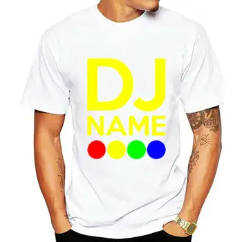 Мужская футболка с персонализированной диско-музыкой DJ Your Name 10 цветов (S-3XL) от swagwea