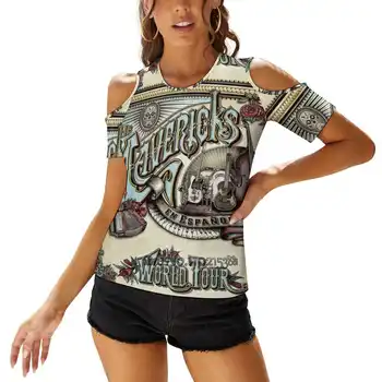 Женские футболки The Mavericks, топы с принтом, модная графическая футболка в стиле харадзюку, футболка с коротким рукавом, одежда The Mavericks Y2K