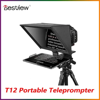 Телесуфлер Bestview T12S С Большим Экраном DSLR-Камера Портативная Маленькая Специальная Запись Видео Речи В Прямом Эфире Специальный Телесуфлер