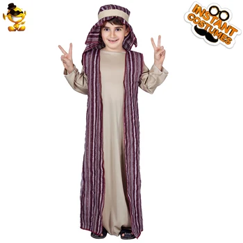 Мальчик Арабский Костюм Для Детей Косплей Хэллоуин Праздничный Костюм Арабского Принца Маскарадное Платье Детский Халат Одежда