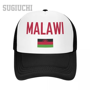 Мужская сетчатая кепка с флагом Малави и шрифтом дальнобойщика для мужчин и женщин, бейсболки на открытом воздухе, классные