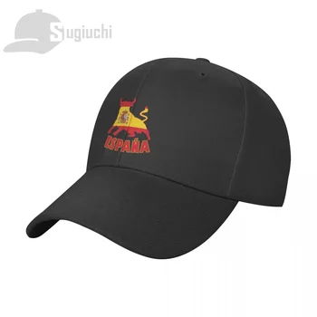 Флаг страны Испания с бейсболкой Bull Sun, Шляпы для папы, регулируемые для мужчин, женщин, Унисекс, крутая уличная шляпа