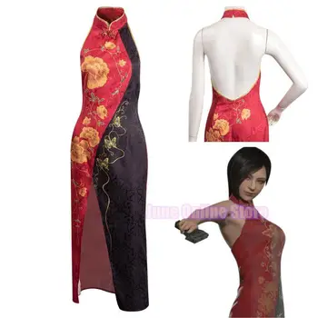 Resident 4 Ada Wong Evil Косплей костюм Платье для девочек Женские сексуальные наряды Карнавальный костюм для маскировки на Хэллоуин для женщин