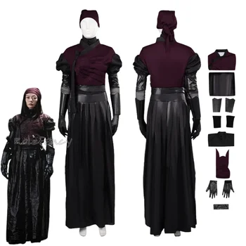 Rebel Moon Nemesis Косплей, женский костюм для ролевых игр, женское пальто Fantasia, платье, Перчатки, головной платок, наряды для маскировки на Хэллоуин