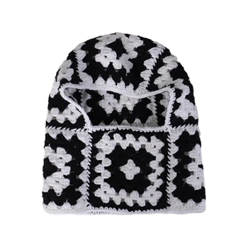 Балаклава, шапка для взрослых, осенне-зимняя вязаная шапка, зимний уникальный реквизит для фотосъемки 