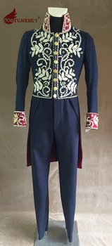 Мужская униформа 1800-х годов Средневековая Военная униформа 18 века в колониальном стиле, костюм во фраке, костюм эпохи Регентства