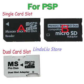 1шт Адаптер Карты памяти Micro SD TF Flash Card к Memory Stick MS Pro Duo Для PSP Card Reader С Одним/Двумя 2 Слотами