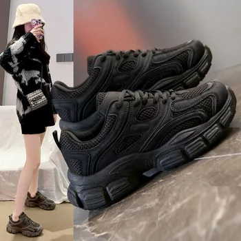 INS Корейская версия, папина зимняя обувь, женская Весенняя новая студенческая повседневная обувь для бега, женская