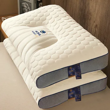 Латексные подушки для сна, подушки для шейного отдела позвоночника из натурального каучука, облегчающие сон, Ортопедическая подушка от боли в шее Travesseiro 베개