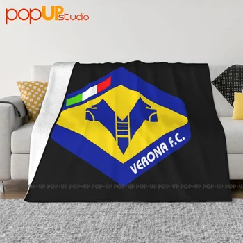 Одеяло с логотипом Hellas Verona Scudetto и Бархатное Покрывало для дивана