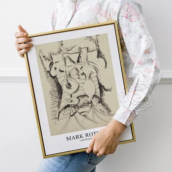 Выставочный плакат Марка Ротко, Музей современного искусства, ретро-картина на стене, ретроспективное настенное искусство, плакат с принтами абстрактного искусства