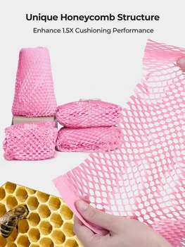 Сотовая бумага Розовая Упаковка Крафт-Оберточная Бумага Подарочная Оберточная Бумага Упаковочный Материал Изделия Из Крафт-Рулонной бумаги