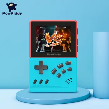 Портативная игровая консоль POWKIDDY V2 3,5 дюйма 32G 17000 Ретро CPS MD Games с поддержкой Av-выхода, подарки для детей с двумя игроками