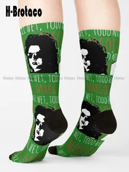 Зеленые Бейсбольные Носки Тодда И Марго Носки Harajuku в стиле ретро, Gd, хип-хоп, мультяшные носки для уличного скейтборда, подростковые молодежные носки, повседневное искусство