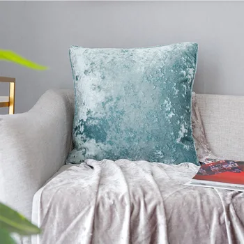 Мягкая наволочка с водяным голубым льдом, домашний декор, диван, гостиная, спальня, наволочка для подушки, Декоративная