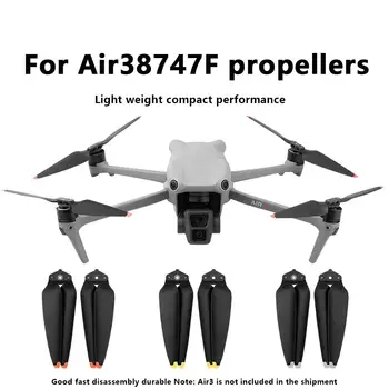 Пропеллеры дрона 8747F Складные малошумные лопастные вентиляторы, пропеллеры, совместимые с дронами DJI Mavic Air 3, аксессуары для дронов