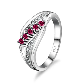 Кольца из стерлингового серебра 925 Пробы с кристаллами AAA Для женщин, Обручальное Обручальное кольцо, Корейский Новый дизайн, Полный стразов, Изысканные ювелирные изделия