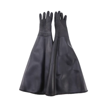 Резиновые Черные Перчатки для Пескоструйной обработки В полоску, Перчатки для абразивной Пескоструйной обработки Для шкафа 65x30 см