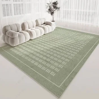 Японский и корейский стиль, ковры в современном стиле, зеленые модные геометрические минималистичные ковры для гостиной, коврика для домашнего декора в спальне