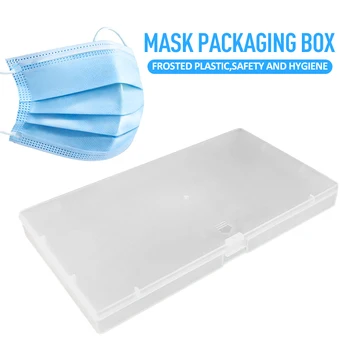 Матовая Пластиковая Коробка Для Маски Удобство Высококачественной Влагостойкой Упаковки Модный Портативный Ящик Для Хранения