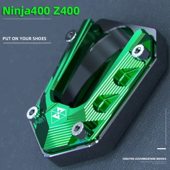 Переоборудованная мотоциклетная подставка для ног, боковая подставка, удлинительная накладка, опорная пластина, увеличивающая боковую накладку для KAWASAKI Ninja 400 Z400