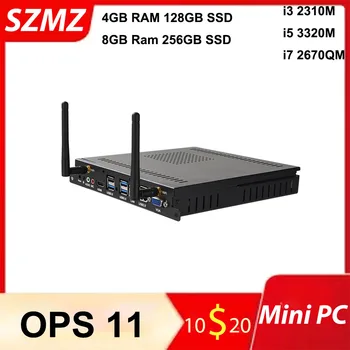 SZMZ OPS Мини-ПК Core i3 i5 i7 Процессор DDR3 8G 128 ГБ 256 ГБ SSD Windows 10 Linux Игровой Настольный Компьютер, Геймерский ПК