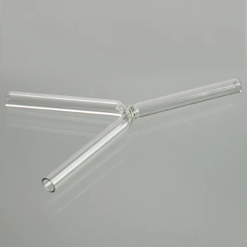 Y-образная стеклянная трубка с тройником 5-6 мм, стеклянная трубка, прозрачная трубка для лабораторных экспериментов