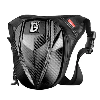 Мотоциклетная набедренная сумка, водонепроницаемая поясная сумка, поясной брезентовый ремень, мужская регулируемая сумка для ног, аксессуары для мотоциклов