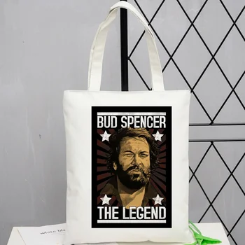 Сумка для покупок Bud Spencer bolsas de tela bolso джутовая сумка холщовая сумка для вторичной переработки bolsas ecologicas sacola складная сетка sacolas