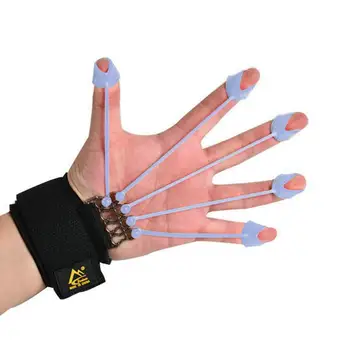 5шт Силиконовый тренажер для пальцев, Портативный Эластичный набор для тренировки захвата предплечья и укрепитель для рук Для улучшения состояния пальцев и запястья