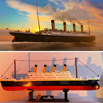 Круизный лайнер City RMS Titanic, мини-строительные блоки, фигурки, лодка, модель океанского лайнера, Микро-кирпичи, игрушки для детей, подарки на День рождения MOC