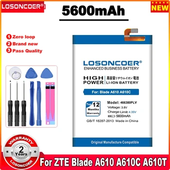 LOSONCOER 5600 мАч Батарея 466380PVL 466380PLV Для ZTE Blade A610 A610C A610T BA610C BA610T + В наличии