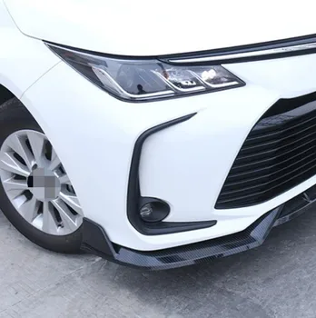 Автоаксессуар, передние противотуманные фары, кольцо противотуманной фары, рамка, накладка ABS, подходит для Toyota Corolla 2019 2020, Яркое серебро