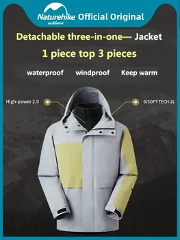 Naturehike Man Водонепроницаемая куртка Hardshell, ветровка для пеших прогулок, Профессиональная куртка для тактики на открытом воздухе, спортивная одежда, пальто Hard Shell