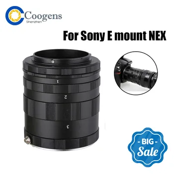 5 в 1 Адаптер для Камеры Макро Удлинитель Кольцо Для Sony E mount NEX-3/5/6/7/5C A7 A7R A9 A6400 A6000 A6300 A6500 A3000 A7S DSLR