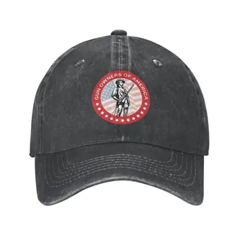 Изготовленная на заказ бейсболка из хлопка Gun Owners Of America для мужчин и женщин, Дышащая Спортивная шляпа для папы
