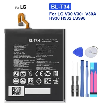 BL-T34 BL T34 3155 мАч Сменный Аккумулятор Для LG V30 V30 + V30A H930 H932 LS998 BL T34 Мобильный Телефон Bateria + Бесплатные Инструменты