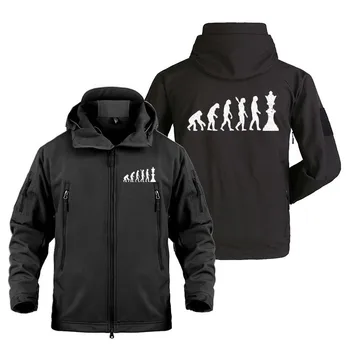 Новые военные куртки Chess Evolution на открытом воздухе, мужские куртки с множеством карманов, уличная тактическая куртка, теплое мужское пальто SoftShell, куртка