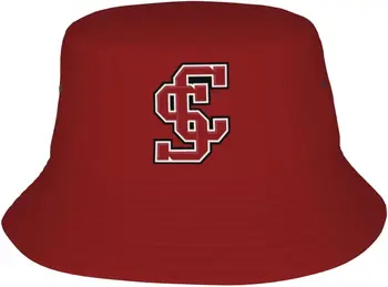 Бейсболки с логотипом Университета Санта-Клары, Модная солнцезащитная кепка, упаковываемая уличная шляпа рыбака для женщин и мужчин, черный